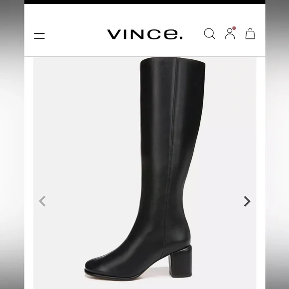 Vince knee high boots, only worn once, very comfortable - Picture 6 of 9